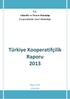 Türkiye Kooperatifçilik Raporu 2013