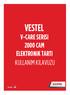 VESTEL. V-CARE SERiSi 2000 CAM ELEKTRONİK TARTI KULLANIM KILAVUZU GARANTİ 2 YIL