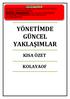 YÖNETİMDE GÜNCEL YAKLAŞIMLAR