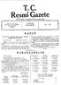 T.C.. Resmî Gazete. Kuruluş Tarihi: (7 Teşrinievvel 1336) - 7 Ekim 1920 22 MART 1976 PAZARTESİ KANU N KARARNAMELE R