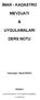 İMAR - KADASTRO MEVZUATI UYGULAMALARI DERS NOTU