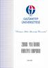Gaziantep Üniversitesi 2008 Yılı İdare Faaliyet Raporu İÇİNDEKİLER