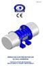 VEMTAŞ_07.2013 VİBRASYON ELEKTRİK MOTORLARI ÜÇ FAZLI ASENKRON. VEMTAŞ ELEKTRİK MOTOR MAKİNA İMALAT SANAYİ ve TİCARET LİMİTED ŞİRKETİ