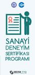 SANAYİ DENEYİM SERTİFİKASI PROGRAMI