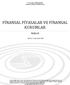 FİNANSAL PİYASALAR VE FİNANSAL KURUMLAR