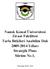 Namık Kemal Üniversitesi Ziraat Fakültesi Tarla Bitkileri Anabilim Dalı 2009-2014 Yılları Stratejik Planı Sürüm No.1,