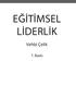 EĞİTİMSEL LİDERLİK. Vehb Çel k. 7. Baskı