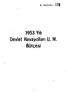 5. SAYISI : 116. 1953 Yılı Devlet Havayolları U. M. Bütçesi
