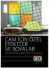 CAM İÇİN ÖZEL EFEKTLER VE BOYALAR