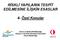 RİSKLİ YAPILARIN TESPİT EDİLMESİNE İLİŞKİN ESASLAR. 4- Özel Konular