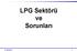 LPG Sektörü ve Sorunları 21.06.2013 1