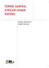 TERMİK SANTRAL ETKİLERİ UZMAN RAPORU: Konya- Karapınar Kapalı Havzası