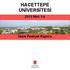 HACETTEPE ÜNİVERSİTESİ