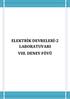 ELEKTRİK DEVRELERİ-2 LABORATUVARI VIII. DENEY FÖYÜ