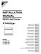 INSTALLATION MANUAL. R410A Split Series. Models FVXS25FV1B FVXS35FV1B FVXS50FV1B. Installation manual R410A Split series