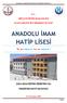 ANADOLU İMAM HATİP LİSESİ