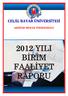 CELÂL BAYAR ÜNİVERSİTESİ AKHİSAR MESLEK YÜKSEKOKULU 2012 YILI BİRİM FAALİYET RAPORU