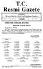 T.C. Resmi Gazete. Başbakanlık Mevzuatı Geliştirme ve Yayın Genel Müdürlüğünce Yayımlanır. 6 Ocak 1996 CUMARTESİ. Bakanlar Kurulu Kararı