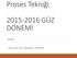 Proses Tekniği 2015-2016 GÜZ DÖNEMİ