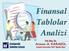 Finansal Tablolar Analizi