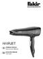 HAIRJET. Kullanım Kılavuzu Saç Kurutma Makinesi. Instruction Manual Hair Dryer