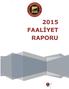 2015 FAALİYET RAPORU