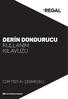 DERİN DONDURUCU KULLANIM KILAVUZU CDR 1101 A+ ÇEKMECELİ