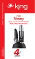 Trimmy P 069. Burun ve Kulak Kılı Alma Makinesi Nose and Ear Hair Trimmer. Kullanma Kılavuzu / Instruction Manual. Burun ve Kulak Kılı Alma Makinesi