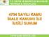 4734 SAYILI KAMU İHALE KANUNU İLE İLGİLİ SUNUM