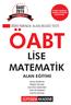 LİSE MATEMATİK ALAN EĞİTİMİ ÖABT 2015 ÖĞRETMENLİK ALAN BİLGİSİ TESTİ ÖABT