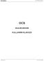 OCS OPERATING MANUAL OCS DALIŞ BİLGİSAYARI KULLANIM KILAVUZU