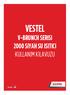 VESTEL. V-BRUNCH SERiSi 2000 SiYAH SU ISITICI KULLANIM KILAVUZU GARANTİ 2 YIL