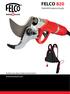 FELCO 820. Elektrikli budama bıçağı. Kullanıma özel mükemmel çözüm www.felco820.com