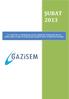 ŞUBAT 2013. T.C. KÜLTÜR ve TURİZM BAKANLIĞI GÖREVDE YÜKSELME SINAVI SORULARINA YAPILAN İTİRAZLARA İLİŞKİN SINAV KOMİSYON RAPORU