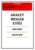 MESLEK ETİĞİ KISA ÖZET KOLAYAOF