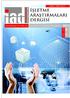 İşletme Araştırmaları Dergisi /2011/ Journal of Business Research