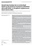 Safinaz Karabayırlı, Oya Özatamer, Yeşim Batislam, Tülay Korkmaz. CERRAHİ BİLİMLER / SURGICAL SCIENCES Araştırma Yazısı / Original Article