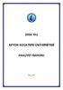 2008 YILI AFYON KOCATEPE ÜN VERS TES FAAL YET RAPORU