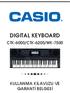 DIGITAL KEYBOARD CTK-6000/CTK-6200/WK-7500 KULLANMA KILAVUZU VE GARANTİ BELGESİ