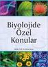 BİYOLOJİDE ÖZEL KONULAR