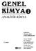 ANALİTİK KİMYA. Editörler: Hüseyin BAĞ. Erdal KENDÜZLER. 4. Baskı. Abuzer AKGÜN Alev DOĞAN. Erdal KENDÜZLER. Hikmet SAYILKAN.