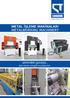 METAL İŞLEME MAKİNALARI METALWORKING MACHINERY