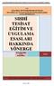 SIHHİ TESİSAT EĞİTİM VE UYGULAMA ESASLARI HAKKINDA YÖNERGE