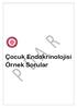 Çocuk Endokrinolojisi Örnek Sorular