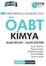 ÖABT KİMYA ALAN BİLGİSİ - ALAN EĞİTİMİ. öabt ÖSYM ÖĞRETMENLİK ALAN BİLGİSİ TESTİ