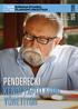 21 Nisan 2016 Perşembe 20.00 İstanbul Lütfi Kırdar ICEC PENDERECKI KENDİ YAPITLARINI YÖNETİYOR