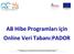 AB Hibe Programları için Online Veri Tabanı:PADOR