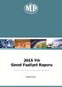 2015 Yılı Genel Faaliyet Raporu