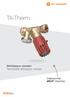 TA-Therm. Sirkülasyon vanaları Termostatik sirkülasyon vanaları