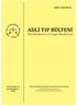 ADLİ TIP BÜLTENİ. The Bulletin of Legal Medicine ISSN 1300-865X. Cilt/Volume 17 Sayı/Number 1 2012